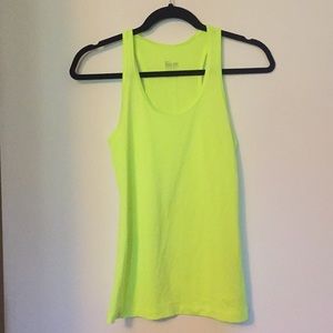 Neon yellow tank top XS